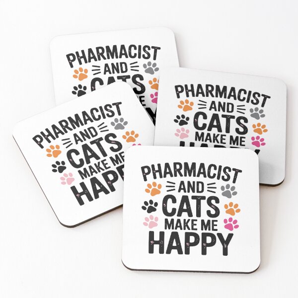 Item preview, Pharmacist and cats make me happy designed and sold by jkrphoto.