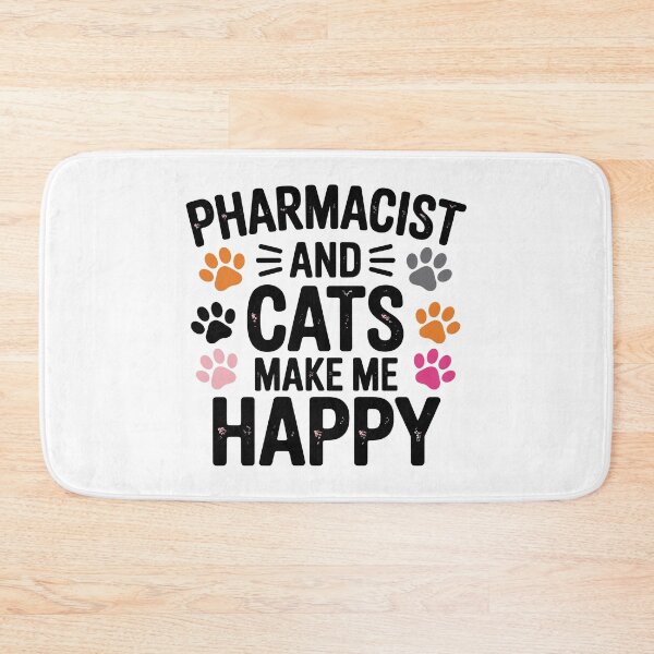 Item preview, Pharmacist and cats make me happy designed and sold by jkrphoto.