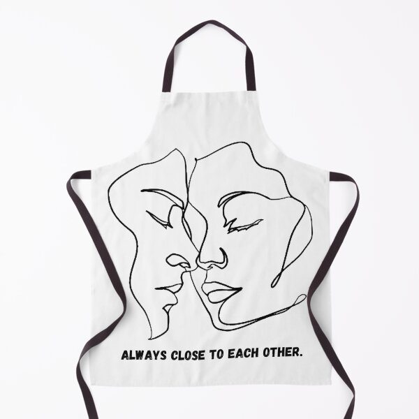 Item preview, Minimalist Line Art Couple – "Always Close To Each Other designed and sold by LoraDesign98.