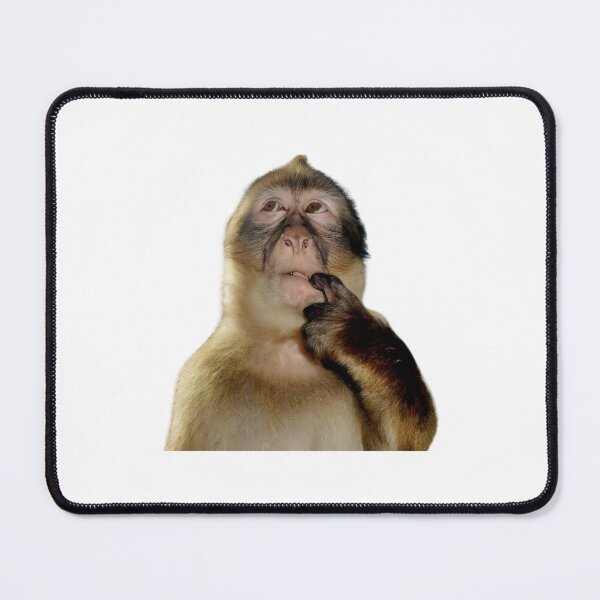 Item preview, Funny Monkey Thinking Meme designed and sold by gusmanvinagetti.