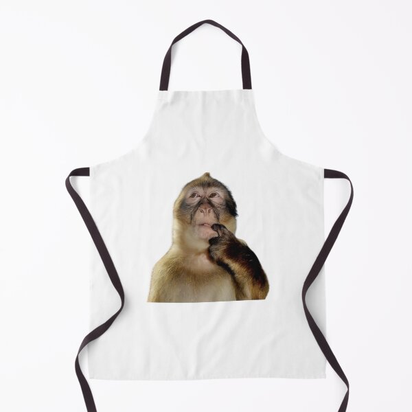 Item preview, Funny Monkey Thinking Meme designed and sold by gusmanvinagetti.
