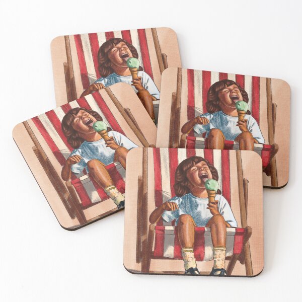 Item preview, Little child eating icecream on the beach designed and sold by MadaFaCose.