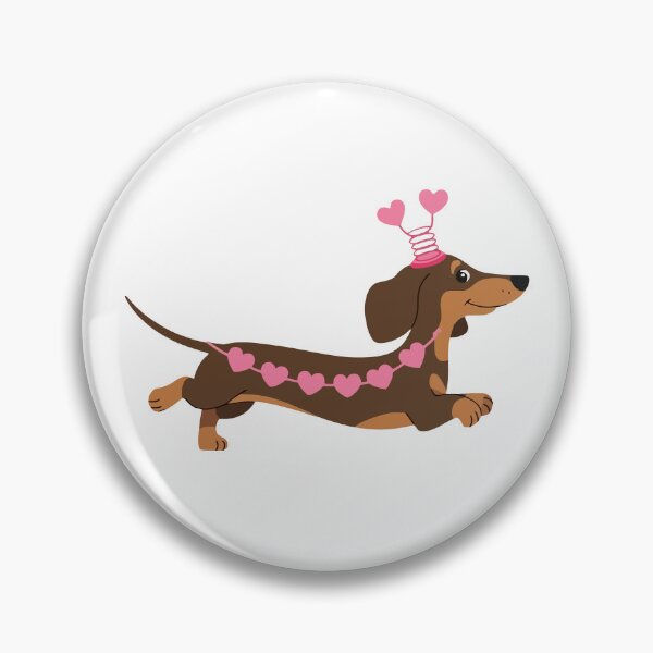 Item preview, Dachshund Wearing Heart Antennae designed and sold by jkrphoto.