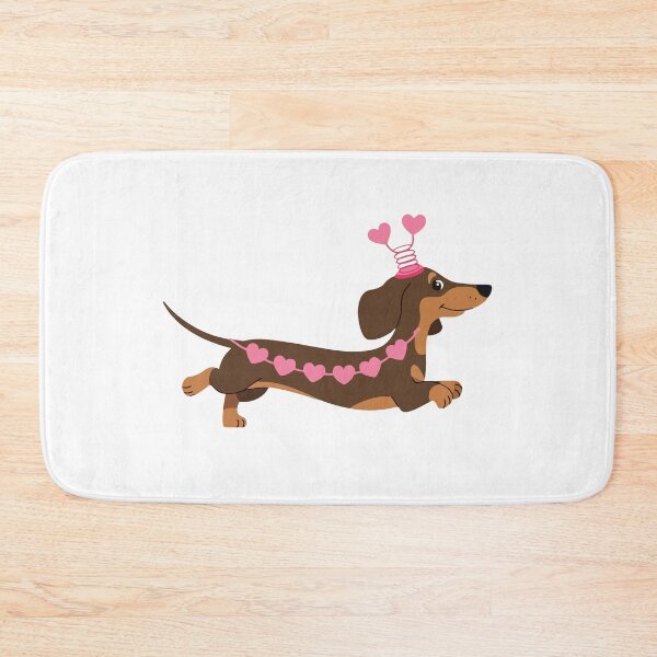 Item preview, Dachshund Wearing Heart Antennae designed and sold by jkrphoto.