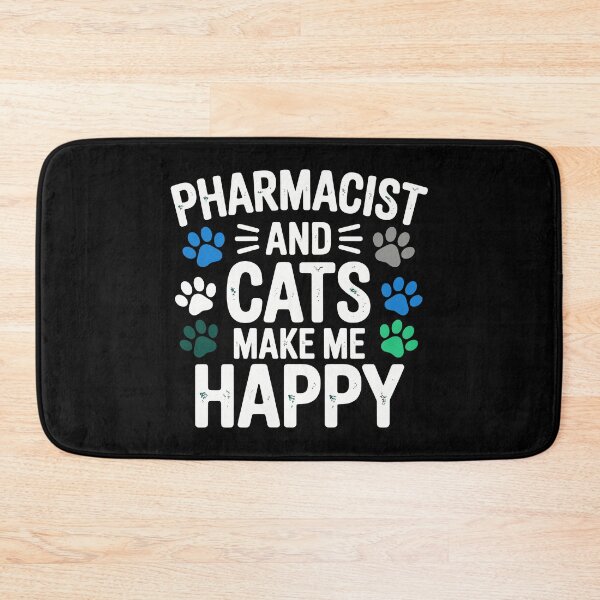 Item preview, Pharmacist and cats make me happy designed and sold by jkrphoto.