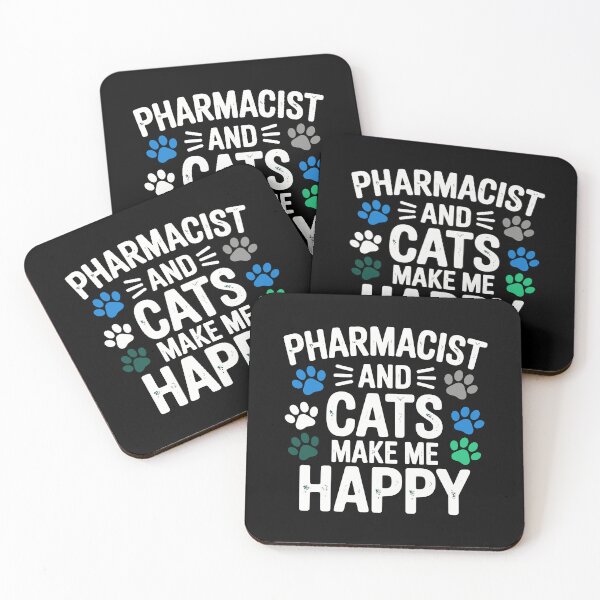 Item preview, Pharmacist and cats make me happy designed and sold by jkrphoto.