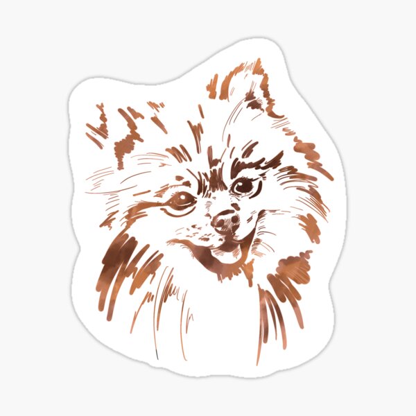 Watercolor Pom - Pomeranian Dog Sticker