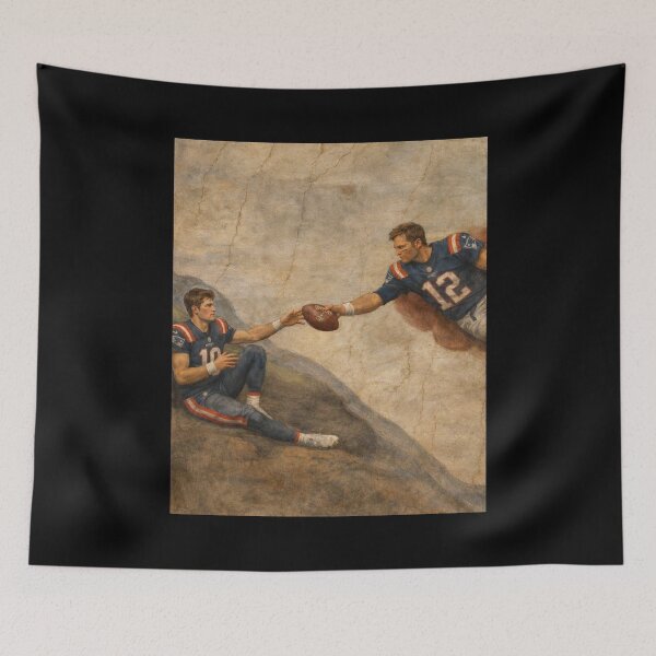 Item preview, Funny New England QB  Brady and Maye Inspired Football Vintage Gameday  designed and sold by gusmanvinagetti.