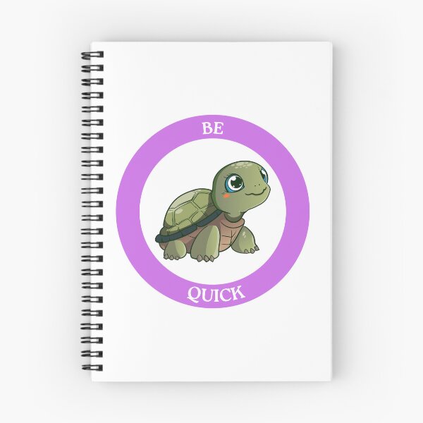 Item preview, Be Quick Turtle - Cute Green Turtle in Purple Circle Art designed and sold by Love3Happy.