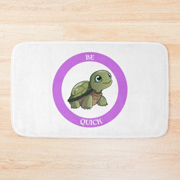 Item preview, Be Quick Turtle - Cute Green Turtle in Purple Circle Art designed and sold by Love3Happy.