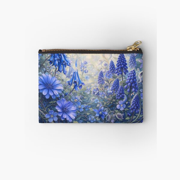 Item preview, Enchanted Blue Floral Garden designed and sold by cuprum.
