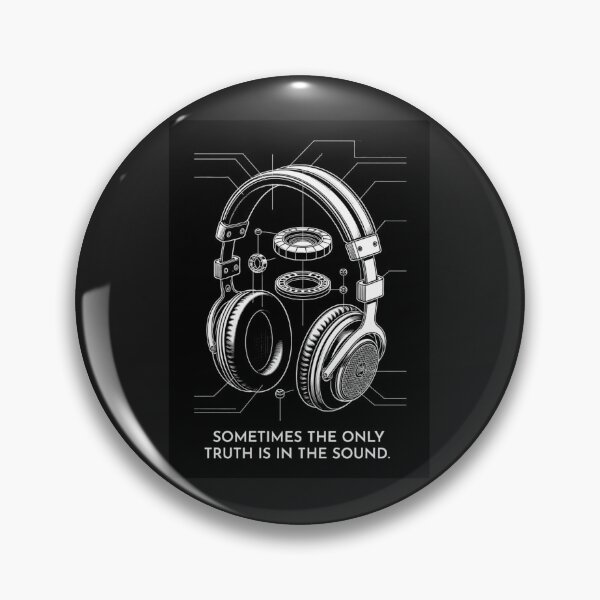 Item preview, Technical Audiophile Headphones Blueprint Art designed and sold by mAXiBoOM.