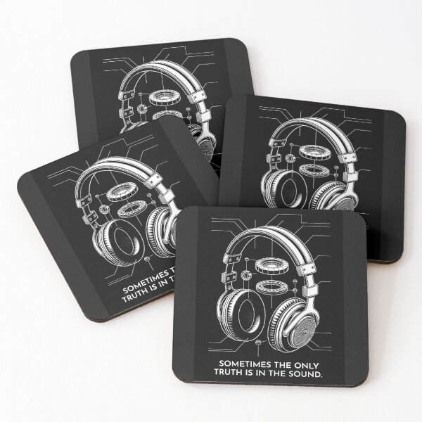 Item preview, Technical Audiophile Headphones Blueprint Art designed and sold by mAXiBoOM.