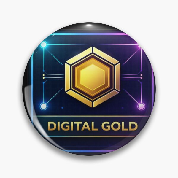 Item preview, Digital Gold Crypto Icon Badge designed and sold by the-dovlat.