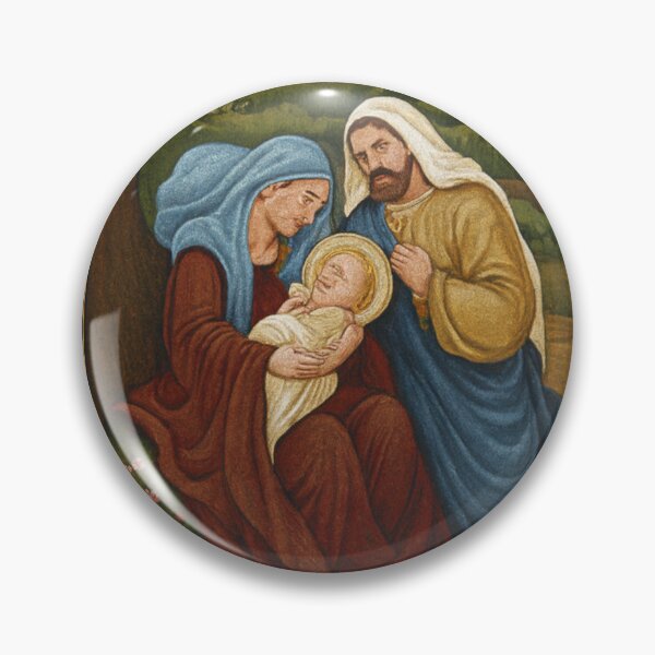 Item preview,  Starry Night Nativity Tapestry – Sacred Family Under the Tree designed and sold by LuxuryApparels.