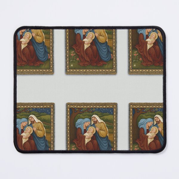Item preview, Starry Night Nativity Tapestry – Sacred Family Under the Tree designed and sold by LuxuryApparels.