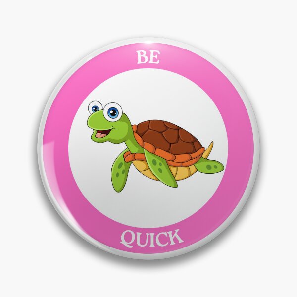 Item preview, Be Quick Turtle - Cute Swimming Turtle in Pink Circle Design designed and sold by Love3Happy.