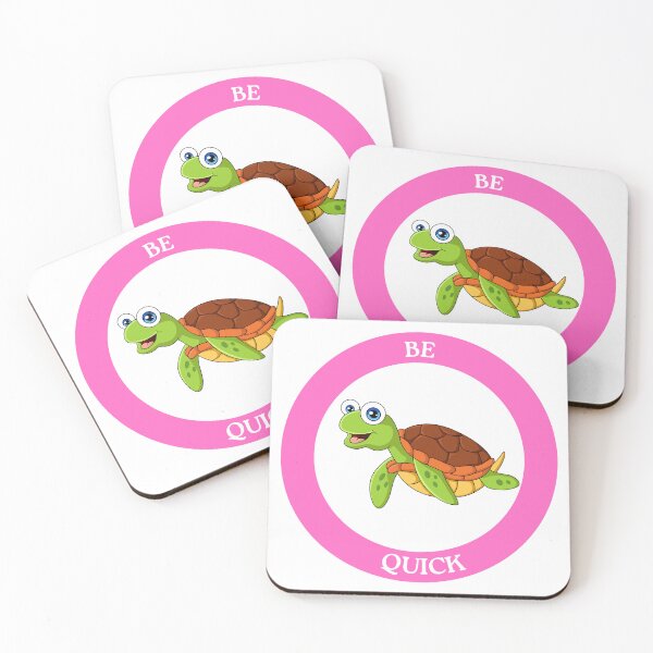 Item preview, Be Quick Turtle - Cute Swimming Turtle in Pink Circle Design designed and sold by Love3Happy.