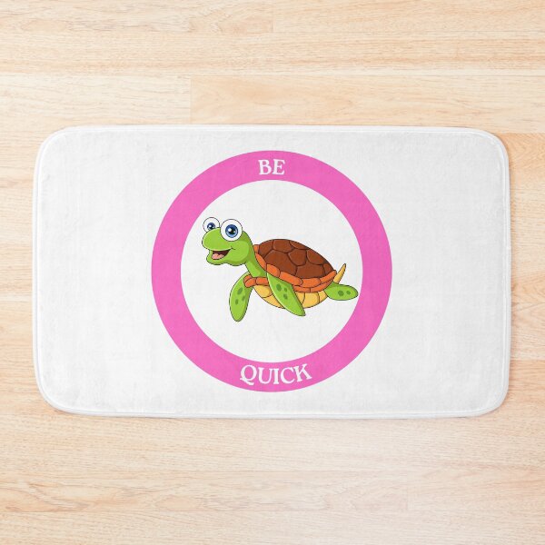 Item preview, Be Quick Turtle - Cute Swimming Turtle in Pink Circle Design designed and sold by Love3Happy.