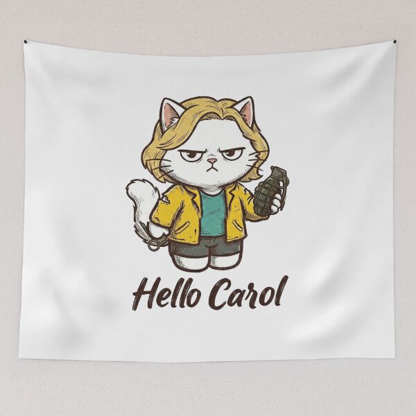 Item preview, Hello Carol Dangerous Cat Survivor Parody designed and sold by AdyKurniawan.