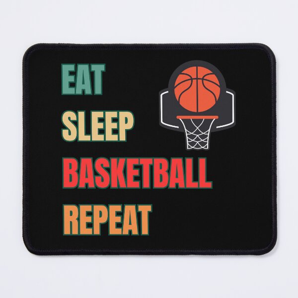 Item preview, Eat Sleep Basketball Repeat – Daily Court Routine Minimalist Sports Tee designed and sold by KapiPrint.
