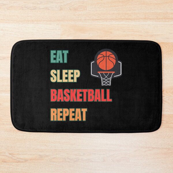 Item preview, Eat Sleep Basketball Repeat – Daily Court Routine Minimalist Sports Tee designed and sold by KapiPrint.