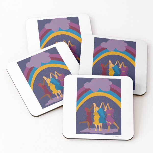 Item preview, Rainbow Dance – Colorful Women Celebration Illustration  designed and sold by ZenitramChloe.