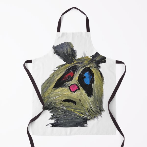 Item preview, Existential Crisis Cat - Quirky Hand-Painted Abstract Art designed and sold by BeyondInkwell.