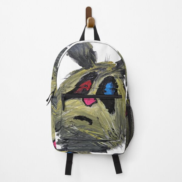 Item preview, Existential Crisis Cat - Quirky Hand-Painted Abstract Art designed and sold by BeyondInkwell.