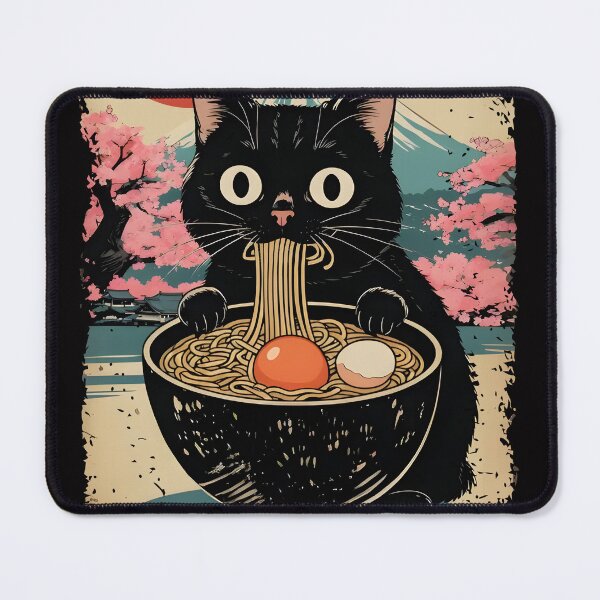 Item preview,  Ramen Cat Retro Japanese Noodles Kawaii designed and sold by PurrfectHome.