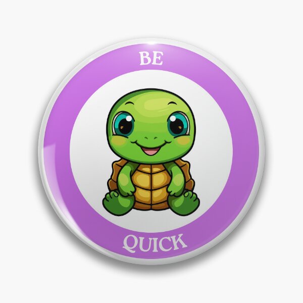 Item preview, Be Quick Turtle - Cute Baby Turtle in Purple Circle Art designed and sold by Love3Happy.
