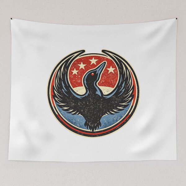 Item preview, Vintage Minnesota Rebel Political MN State Bird Loon Protest Resistance designed and sold by gustavbellocci.