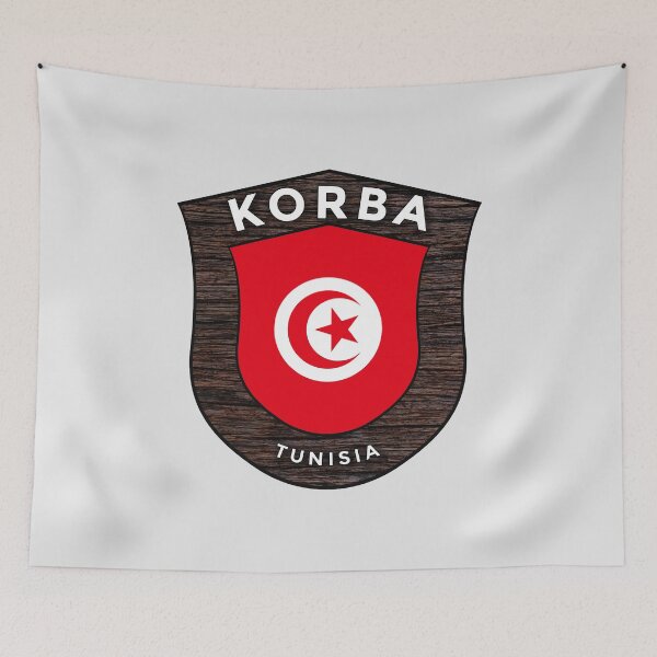 Item preview, Korba Tunisia | Flag Shield Travel Emblem designed and sold by World Designs.