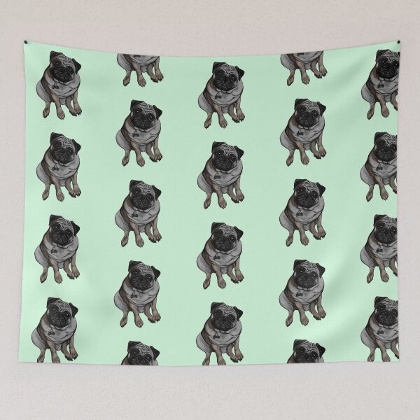 Item preview, Ziggy the Pug l designed and sold by LilBrownDog.