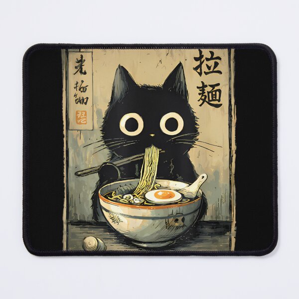Item preview, Kawaii Ramen Cat Retro Japanese Noodles Artwork designed and sold by StickLoveFamily.