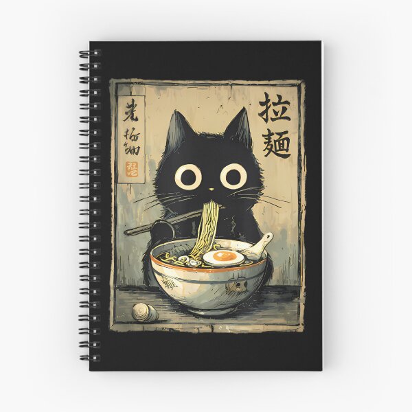 Item preview, Kawaii Ramen Cat Retro Japanese Noodles Artwork designed and sold by StickLoveFamily.
