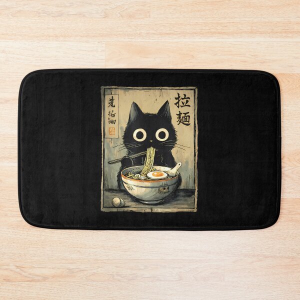 Item preview, Kawaii Ramen Cat Retro Japanese Noodles Artwork designed and sold by StickLoveFamily.