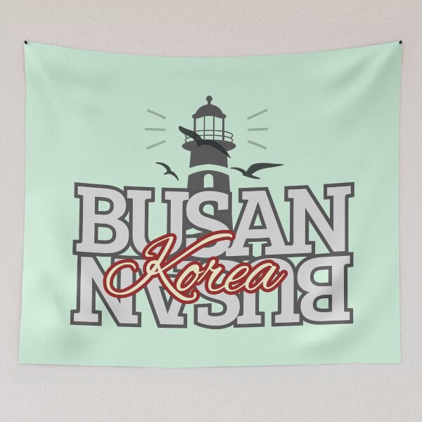 Item preview, Busan Korea Travel Shirt – Minimalist Lighthouse City Design designed and sold by mycreastyle.