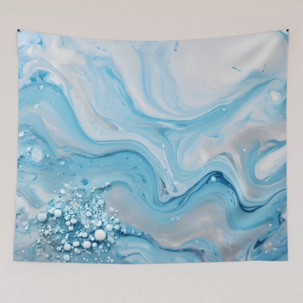 Item preview, Powder Blue Organic Fluid Art designed and sold by VibeShift Studio.