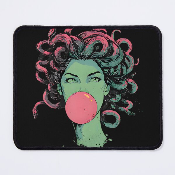 Artikelvorschau, Medusa Bubblegum Mythologische Schlangenhaargöttin entworfen und verkauft von StickLoveFamily.