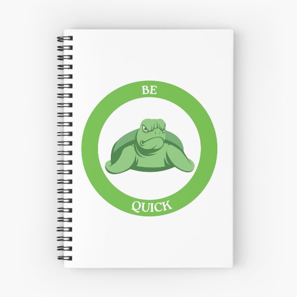 Item preview, Be Quick Turtle - Grumpy Turtle in Green Circle Meme Art designed and sold by Love3Happy.
