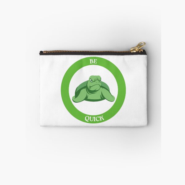 Item preview, Be Quick Turtle - Grumpy Turtle in Green Circle Meme Art designed and sold by Love3Happy.