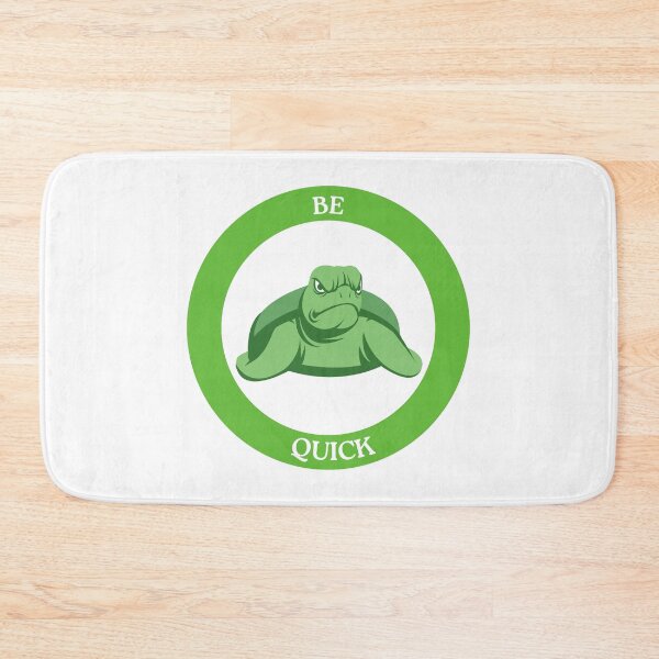 Item preview, Be Quick Turtle - Grumpy Turtle in Green Circle Meme Art designed and sold by Love3Happy.