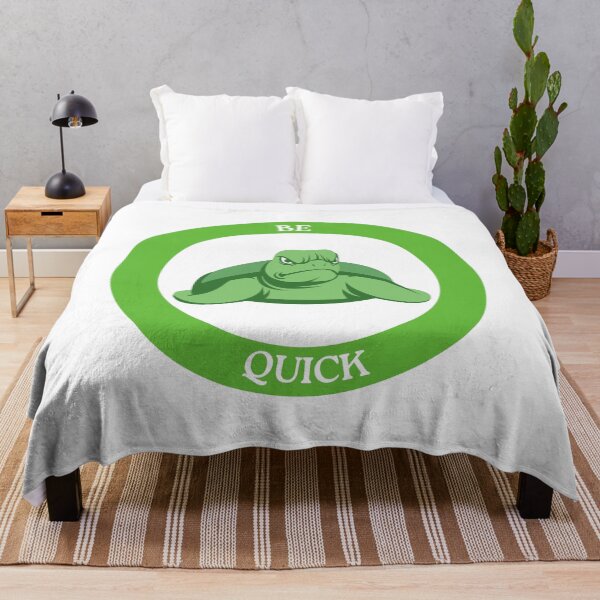 Item preview, Be Quick Turtle - Grumpy Turtle in Green Circle Meme Art designed and sold by Love3Happy.