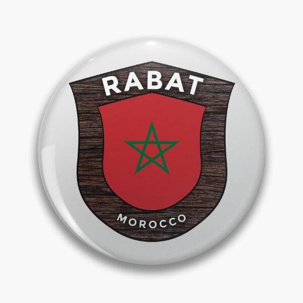 Artikelvorschau, Rabat, Marokko | Flaggenschild, Reiseemblem entworfen und verkauft von World Designs.