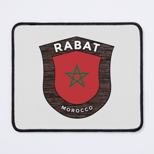Item preview, Rabat Morocco | Flag Shield Travel Emblem designed and sold by World Designs.