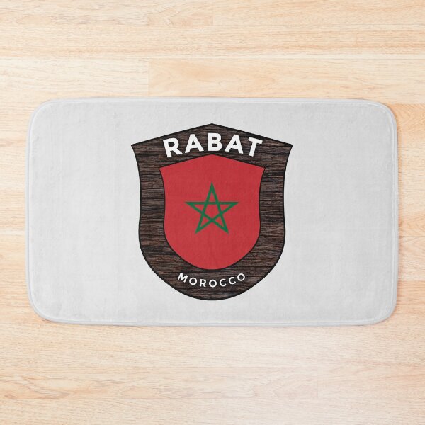 Item preview, Rabat Morocco | Flag Shield Travel Emblem designed and sold by World Designs.