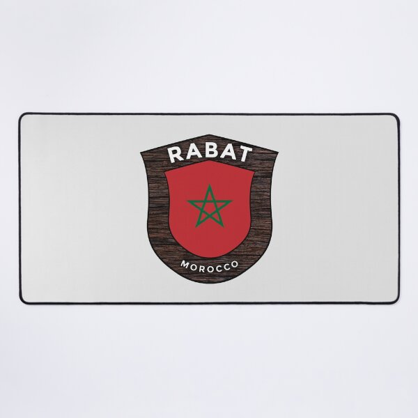 Item preview, Rabat Morocco | Flag Shield Travel Emblem designed and sold by World Designs.