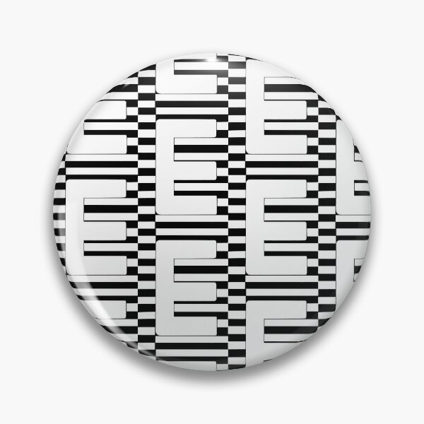 Item preview, Minimal Black and White Letter E- Abstract Typography Wall Art designed and sold by GTeoArt.