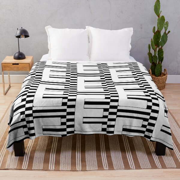 Item preview, Minimal Black and White Letter E- Abstract Typography Wall Art designed and sold by GTeoArt.